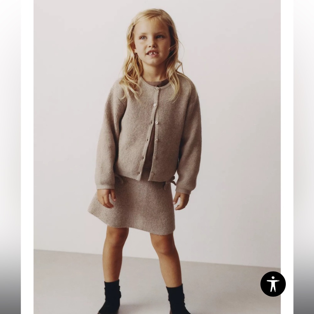 ZARA KNIT GIRLS CARDIGAN SWEATER SIZE 2-3 years